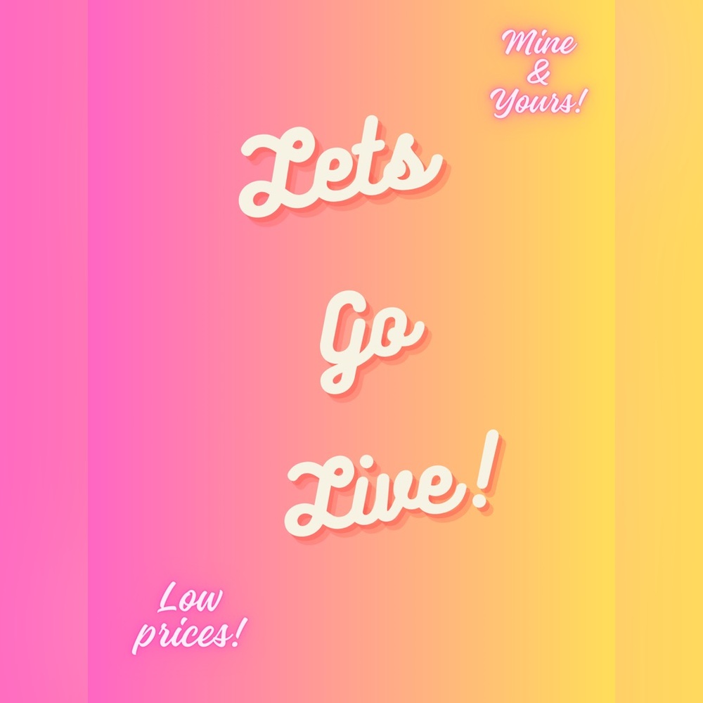 Like this to get notified when I go live!!💕💕